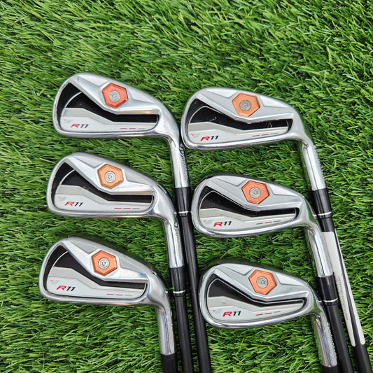 2011 TAYLORMADE R11 IRON SET 4-PW (MISSING 8I) REG FUJI MOTORE 65 R VERYGOOD