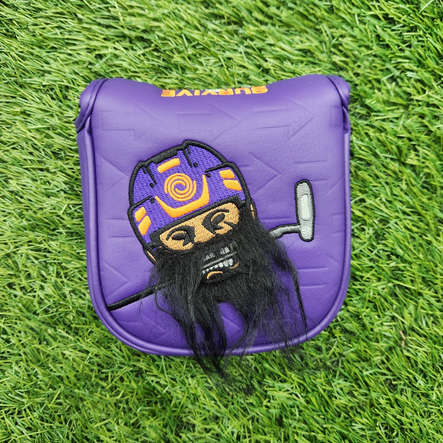 ODYSSEY SURVIVE & ADVANCE MALLET PUTTER HEADCOVER VERYGOOD