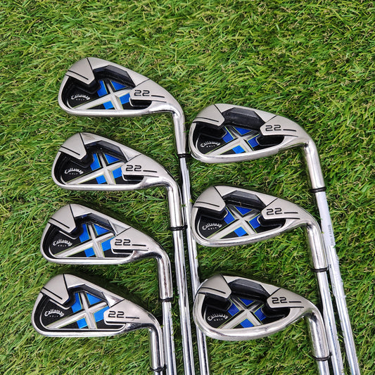 2008 CALLAWAY X22 IRON SET 4-9,SW UNIFLEX VERYGOOD