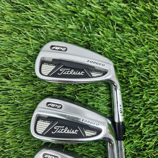 2009 TITLEIST 710 AP2 IRON SET 8-PW STIFF TT DYNAGOLD S300 GOOD