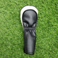 LEATHER BLACK/WHITE 5 WOOD FAIRWAY HEADCOVER GOOD