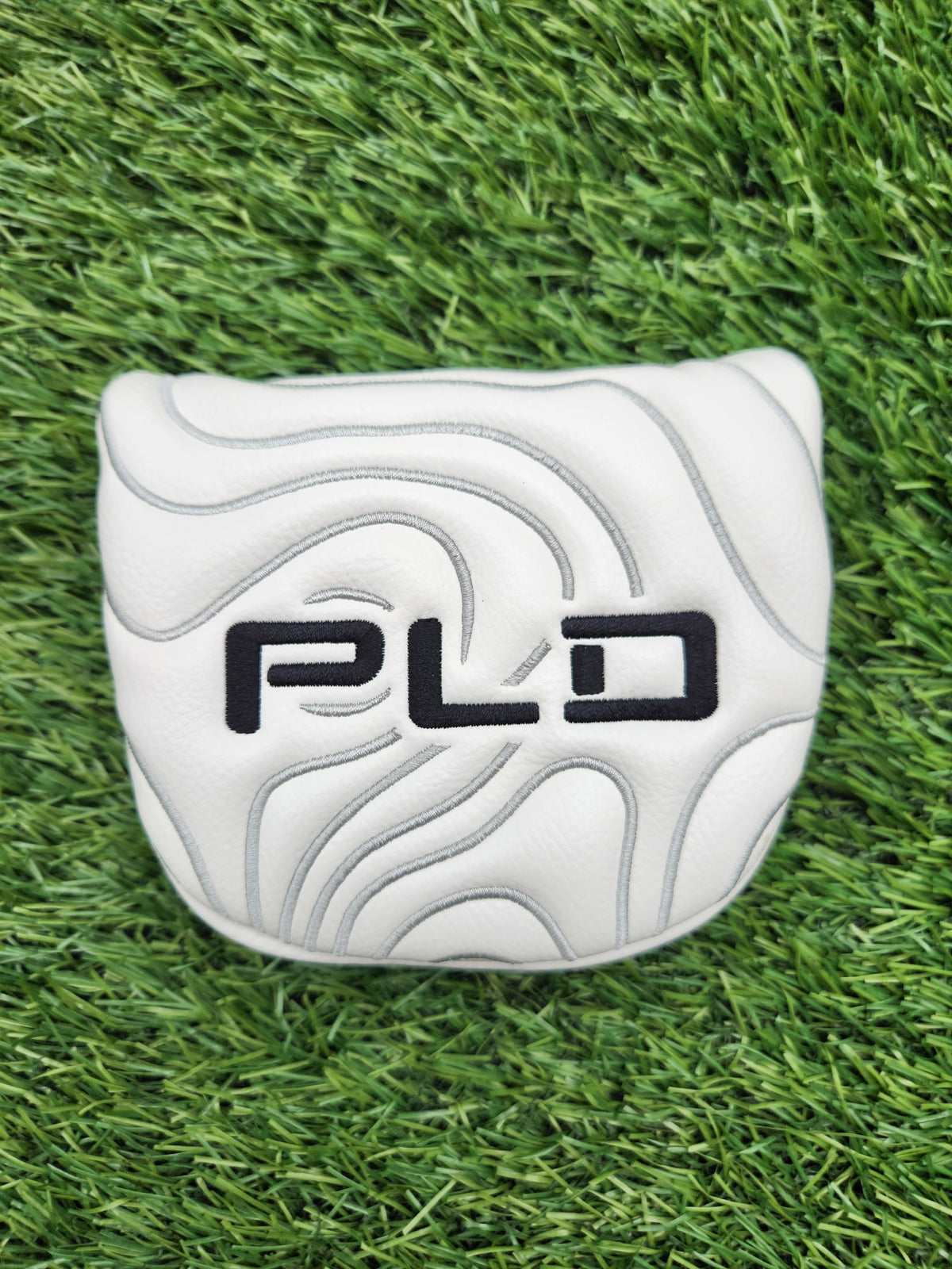 PING PLD WHITE MALLET PUTTER HEADCOVER VERYGOOD