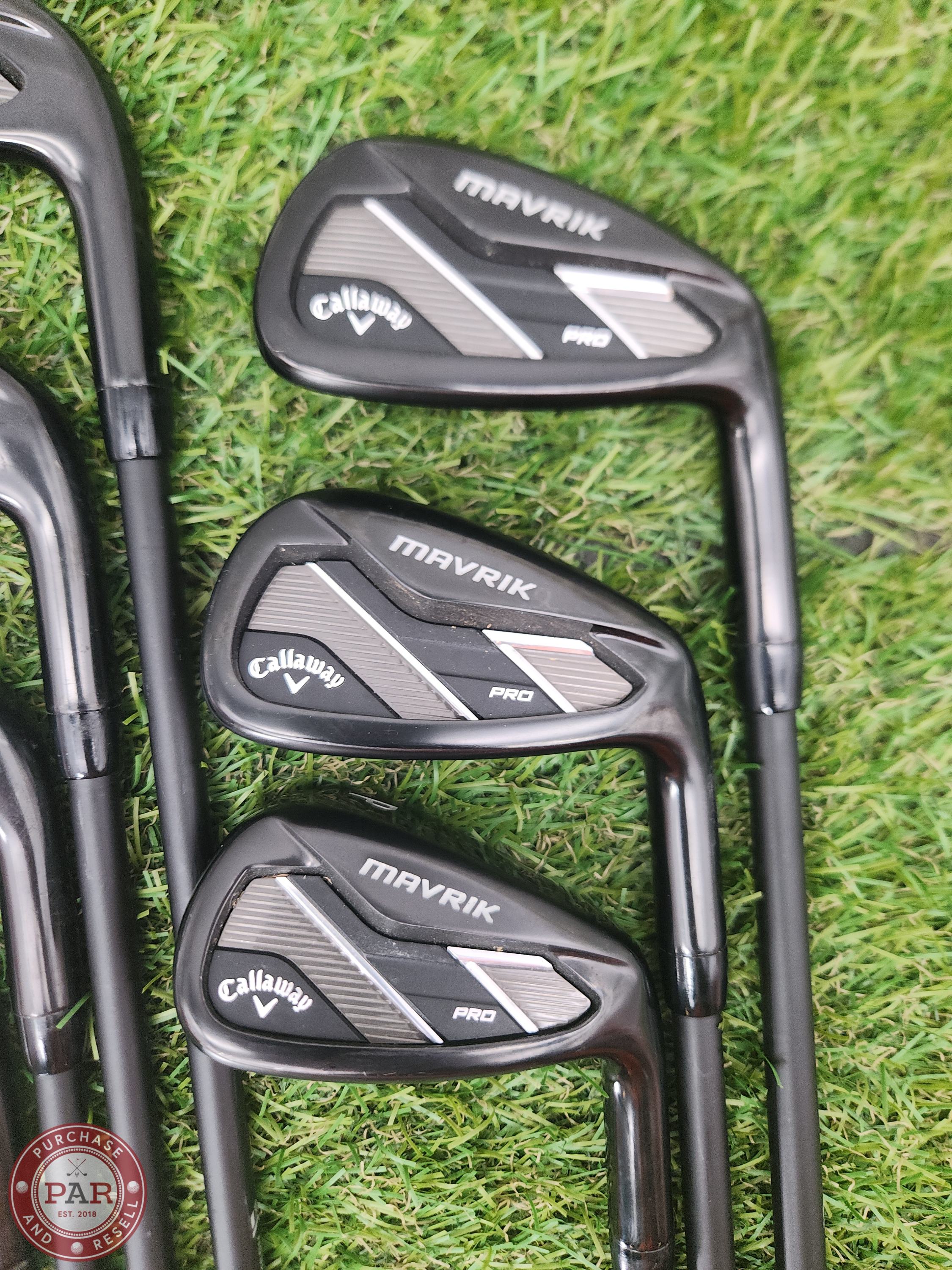2020 CALLAWAY MAVRIK PRO IRON SET 4-PW STIFF MITSU MMT 80 S DEMO