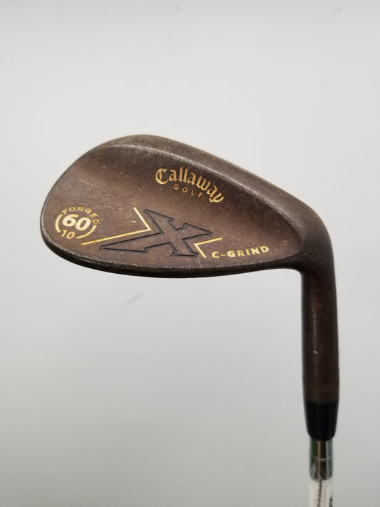 2008 CALLAWAY X FORGED WEDGE 60*/10 REGULAR PROJX RIFLE FLIGHTED GOOD