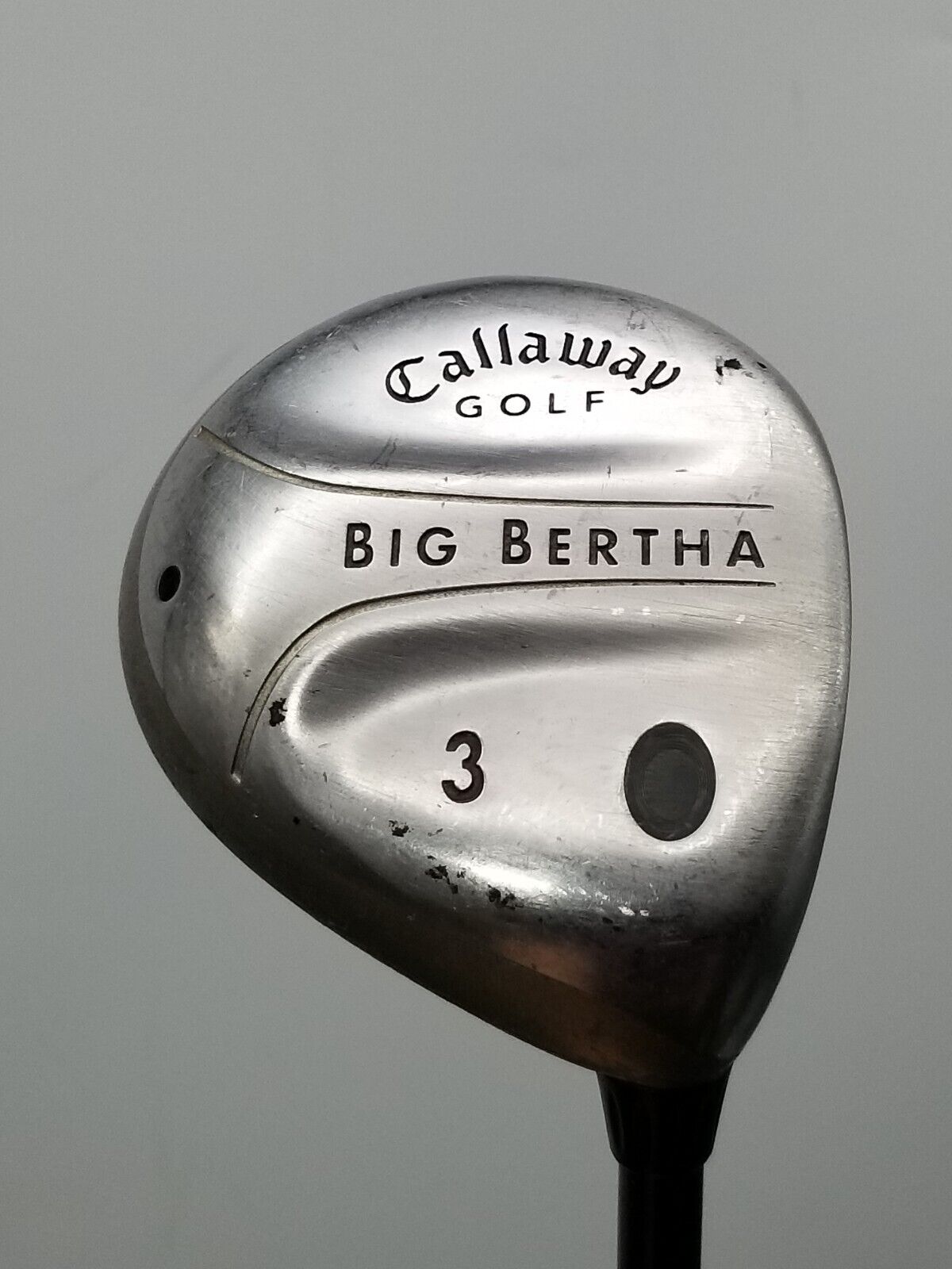 CALLAWAY BIG BERTHA 3-WOOD LADIES CALLAWAY GEMS 55G SHAFT POOR