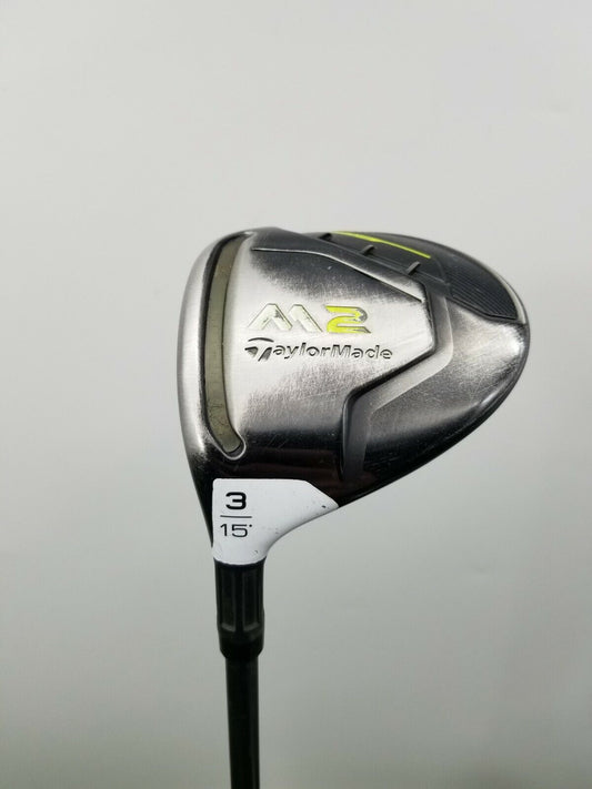 LEFTY TAYLORMADE M2 3-WOOD 15* REG REAX 55 M2 SHAFT +HC FAIR