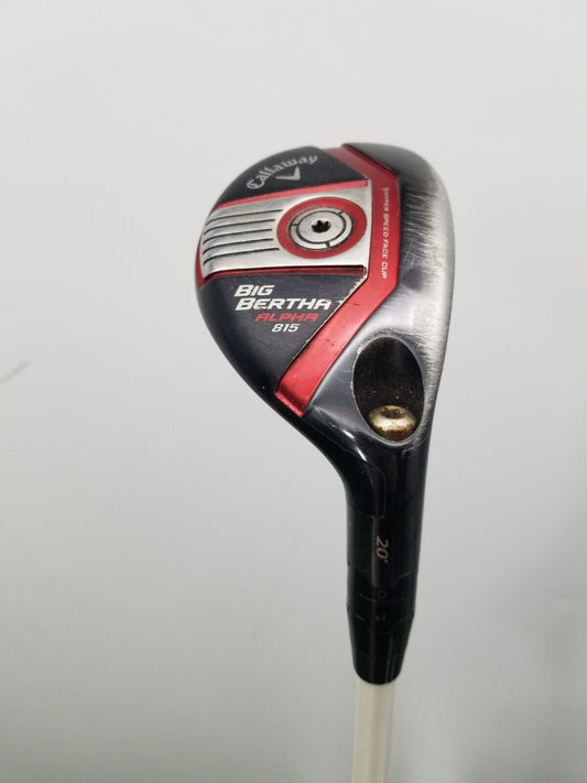 CALLAWAY BIG BERTHA ALPHA 815 3 HYBRID 20* STIFF FUJI SPEEDER 865 40" GOOD